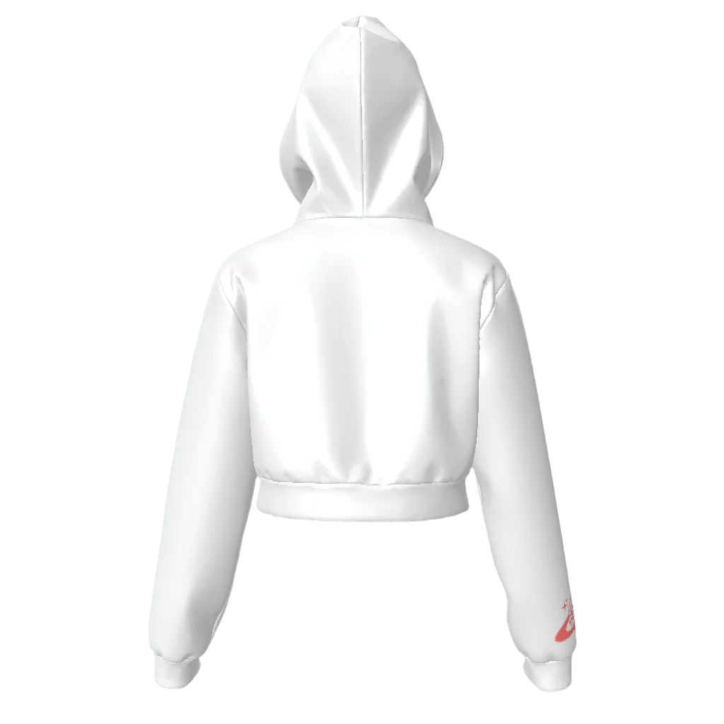 Tap In Women's Zip Up Crop Hoodie